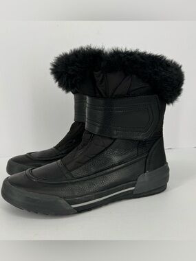 Clarks Black Gilby Merilyn Waterproof Winter Boots Shoes Womens Sz 8